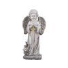LED dioda Anděl 135x85x295mm stojící solární, šedá