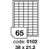 Rayfilm, etikety samolepicí 38x21,2 mm kód R01000102, 100 listů