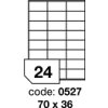 Rayfilm, etikety samolepicí 70x36 mm kód R01000527, 100 listů