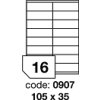 Rayfilm, etikety samolepicí 105x35 mm kód R01000907, 100 listů