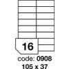Rayfilm,etikety samolepicí 105x37 mm kód R01000908, 100 listů