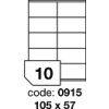 Rayfilm, etikety samolepicí 105x57 mm kód R01000915, 100 listů