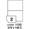 Rayfilm, etikety samolepicí 210x148 mm kód R01001122, 100 listů