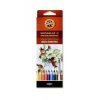Koh-i-noor, mondeluz umělecké akvarelové pastelové tužky 3717 18 ks v sadě