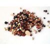 Korálky dřevo mix 200g-natur-hnědá