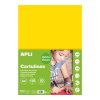 Apli, barevný papír, čtvrtka A4, 170g/m, 50 listů (Barva Světle žlutá)