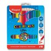 Pastelky Maped Color'Peps Metal Box, trojhranné v plechové krabičce, 18 barev