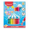 Pastelky Maped Color'Peps Jumbo, trojhranné, 18 barev