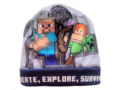 ČEPICE  MINECRAFT (Velikost 56)