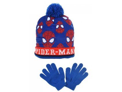 ČEPICE A RUKAVICE SPIDERMAN (Velikost 54)