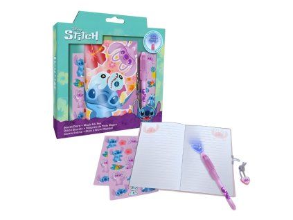 DÁRKOVÁ SADA TAJNÉ PERO, NOTES A SAMOLEPKY LILO A STITCH (Velikost uni)