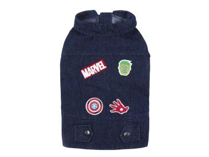 DŽÍNOVÝ OBLEČEK PRO PSA MARVEL S (Velikost S)