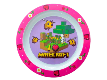 PLASTOVÝ TALÍŘ MINECRAFT (Velikost uni)