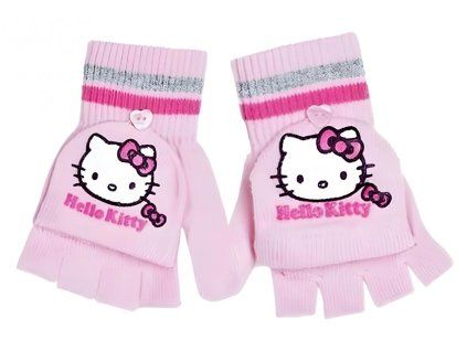 RUKAVICE DVA V JEDNOM HELLO KITTY (Velikost uni)