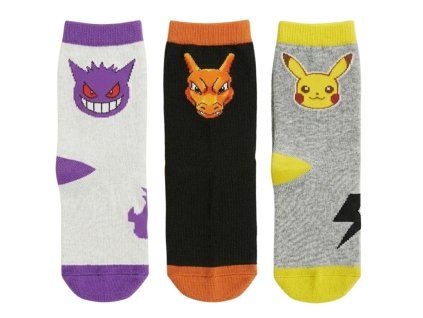SADA 3 KS PONOŽKY POKÉMON