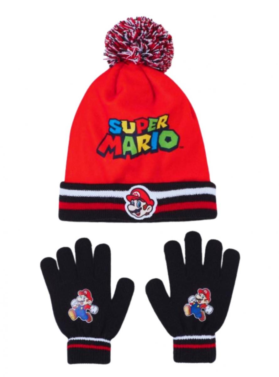 ČEPICE A RUKAVICE SUPER MARIO, 54