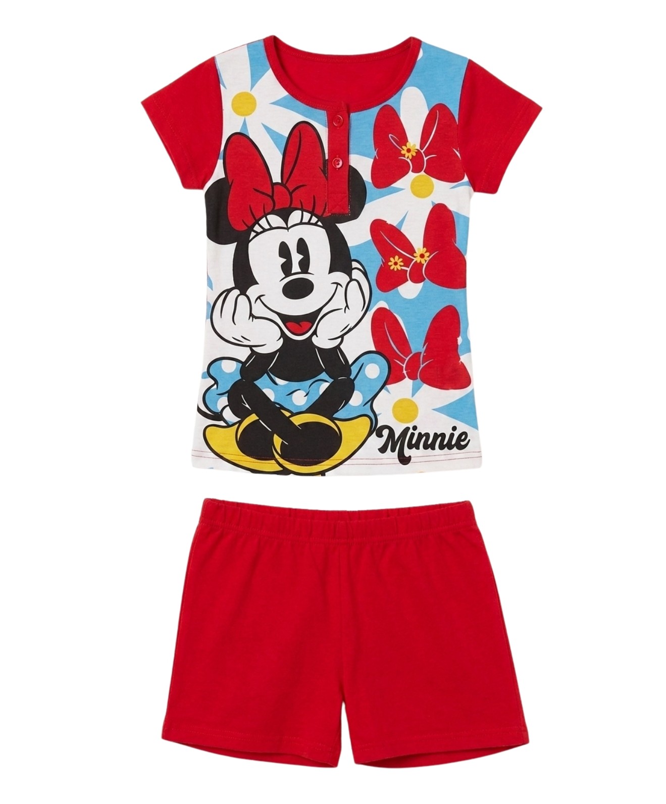 Pyžamo Minnie red