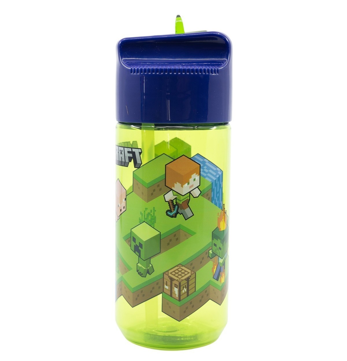 Láhev Minecraft Ecozen s výklopným náustkem – 430 ml