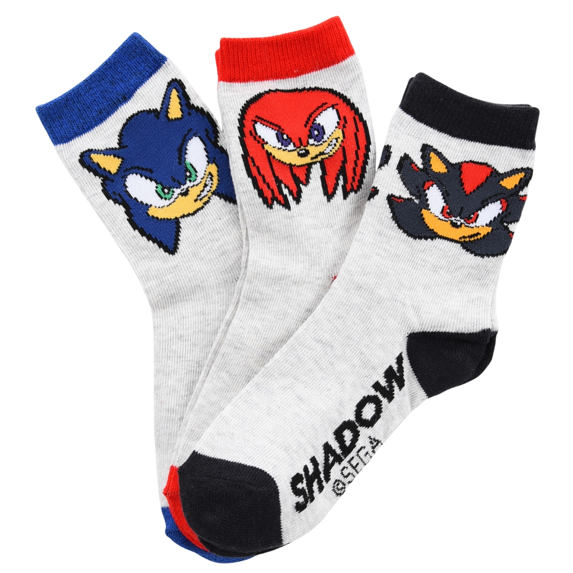 SADA 3 KS CHLAPECKÝCH PONOŽEK SONIC