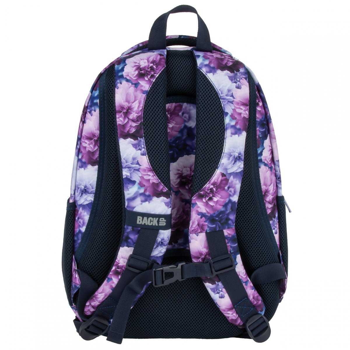 Zvýhodněný set BackUP Violet Bloom 3v1 – školní batoh, penál a sportovní taška