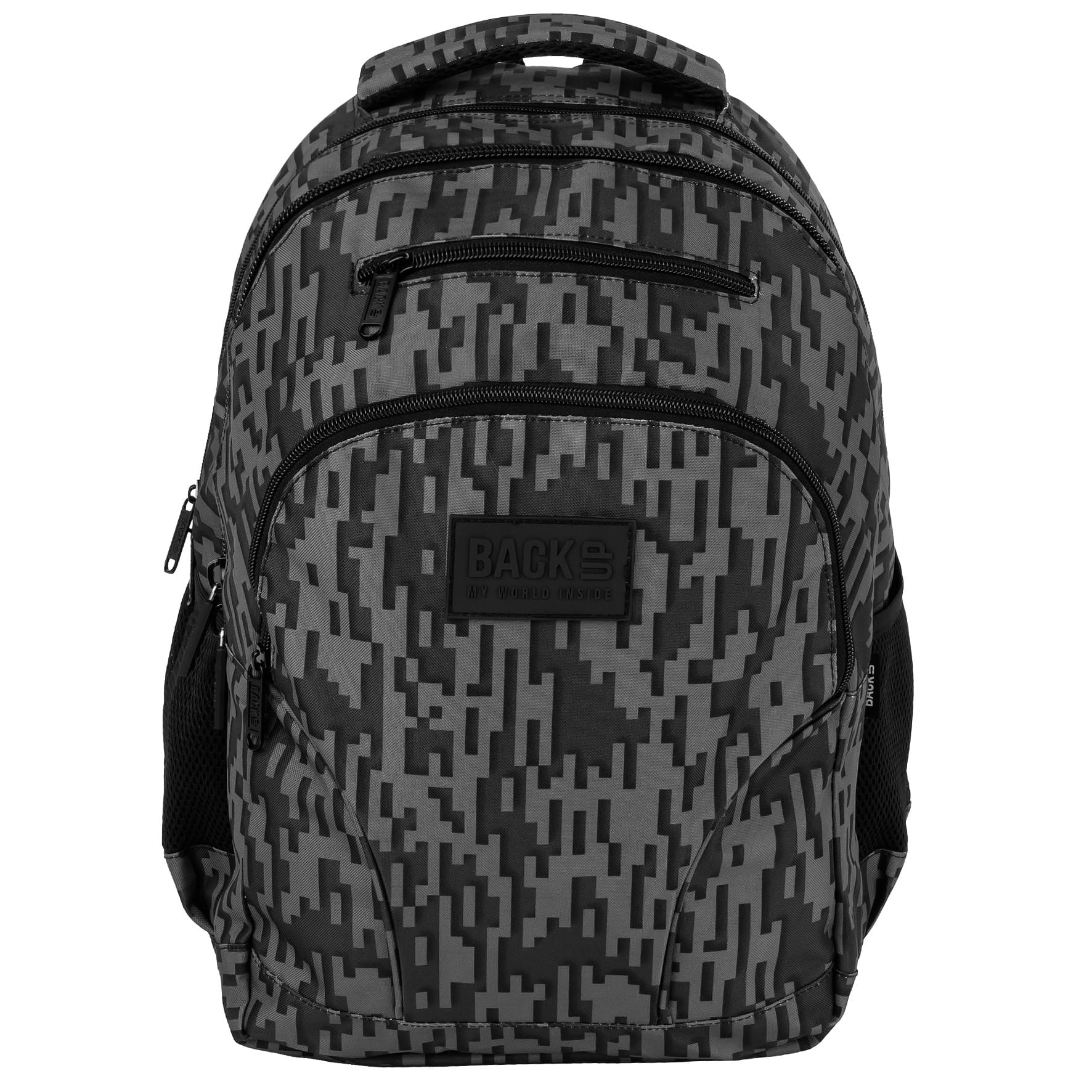 Studentský batoh BackUP Steel šedý 30 l