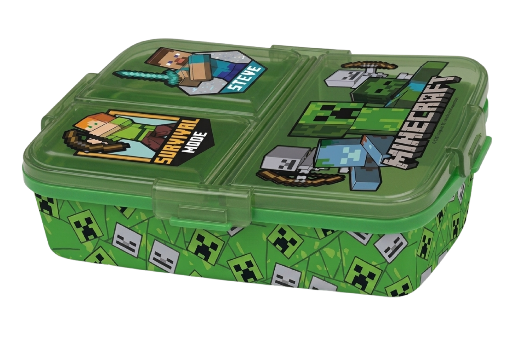 Multi box na svačinu Minecraft zelený