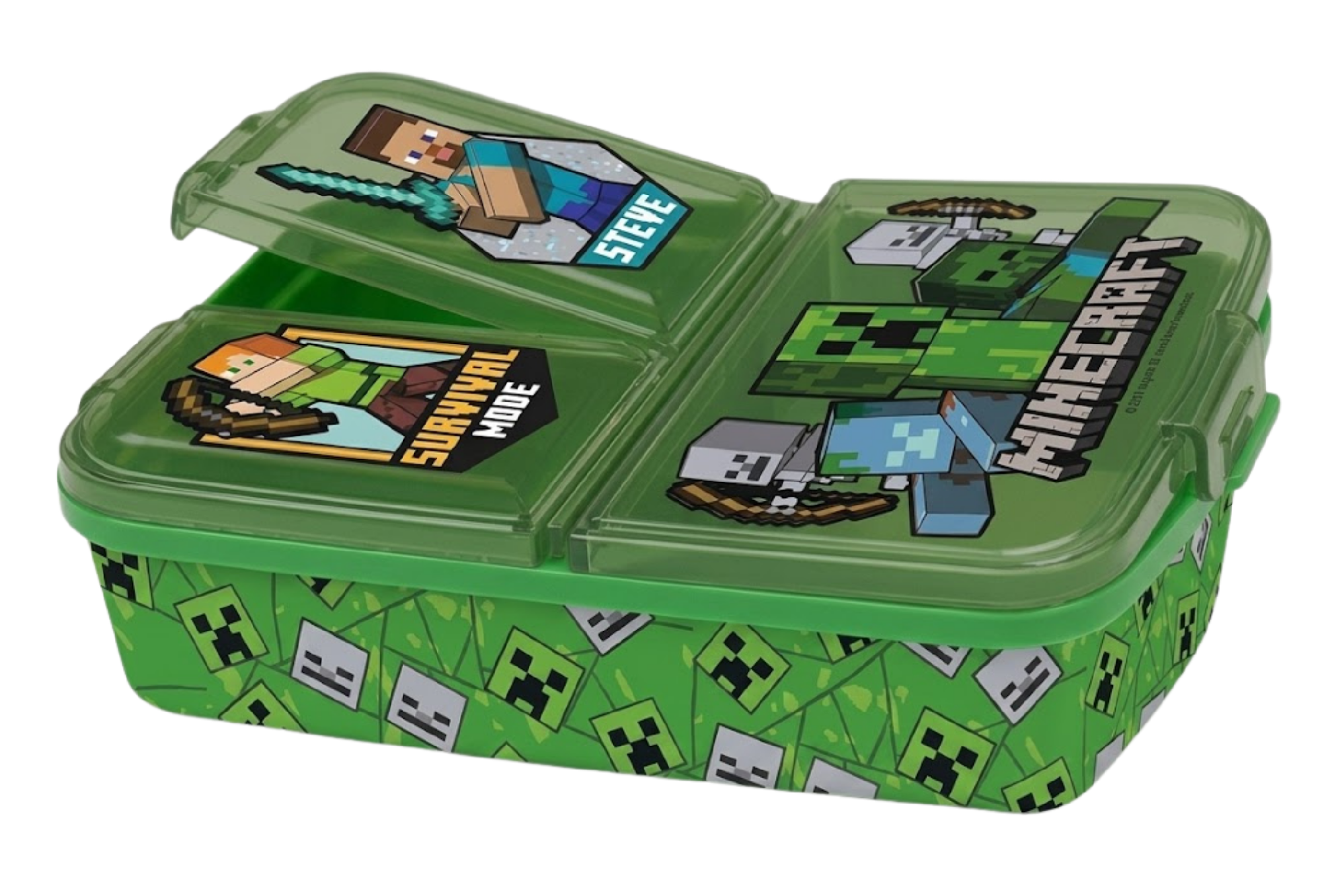 Multi box na svačinu Minecraft zelený