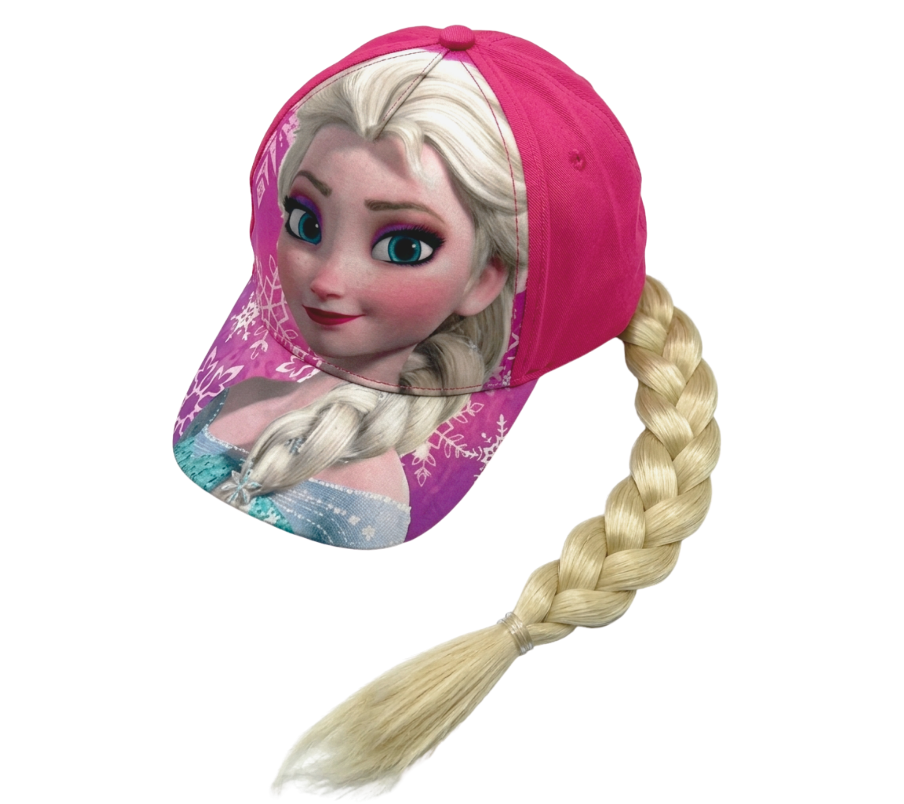 Kšiltovka Frozen s copem – Elsa