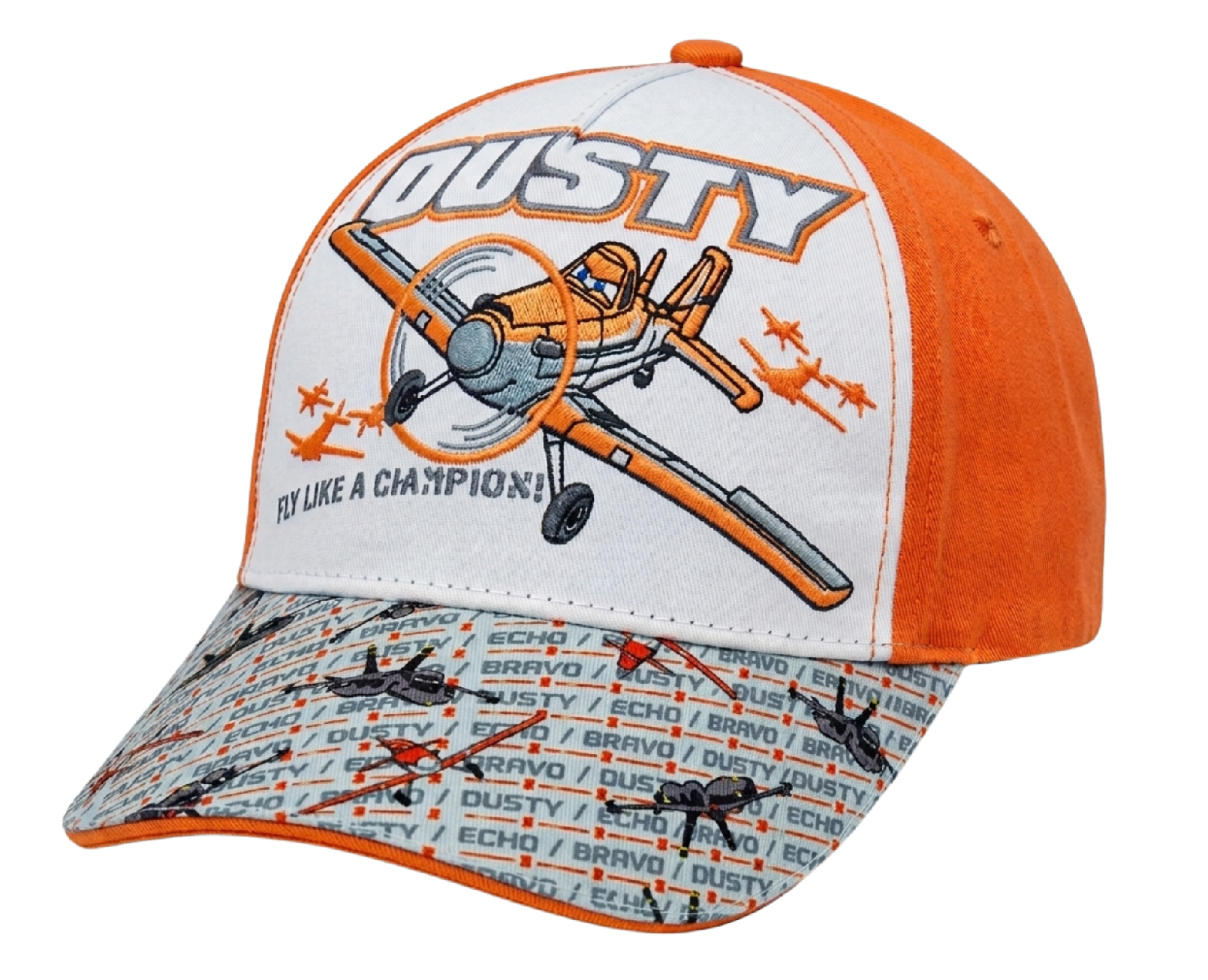 Kšiltovka Letadla Dusty oranžová