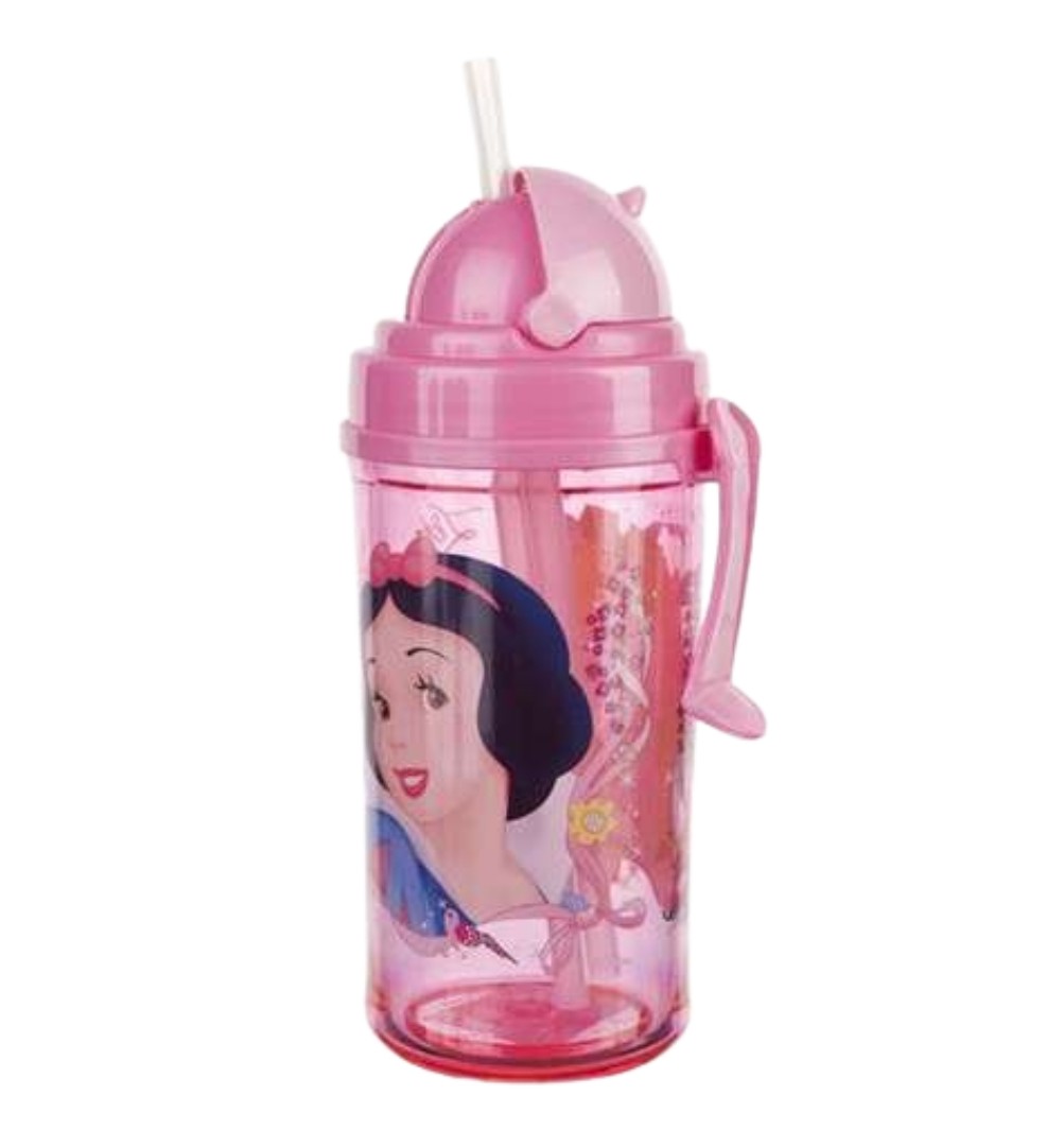Láhev s brčkem Disney princezny 350 ml