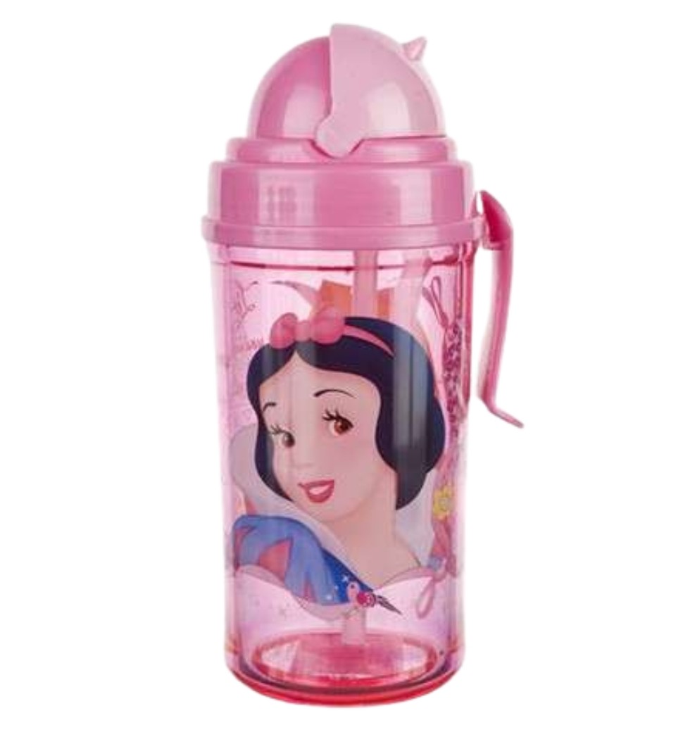 Láhev s brčkem Disney princezny 350 ml