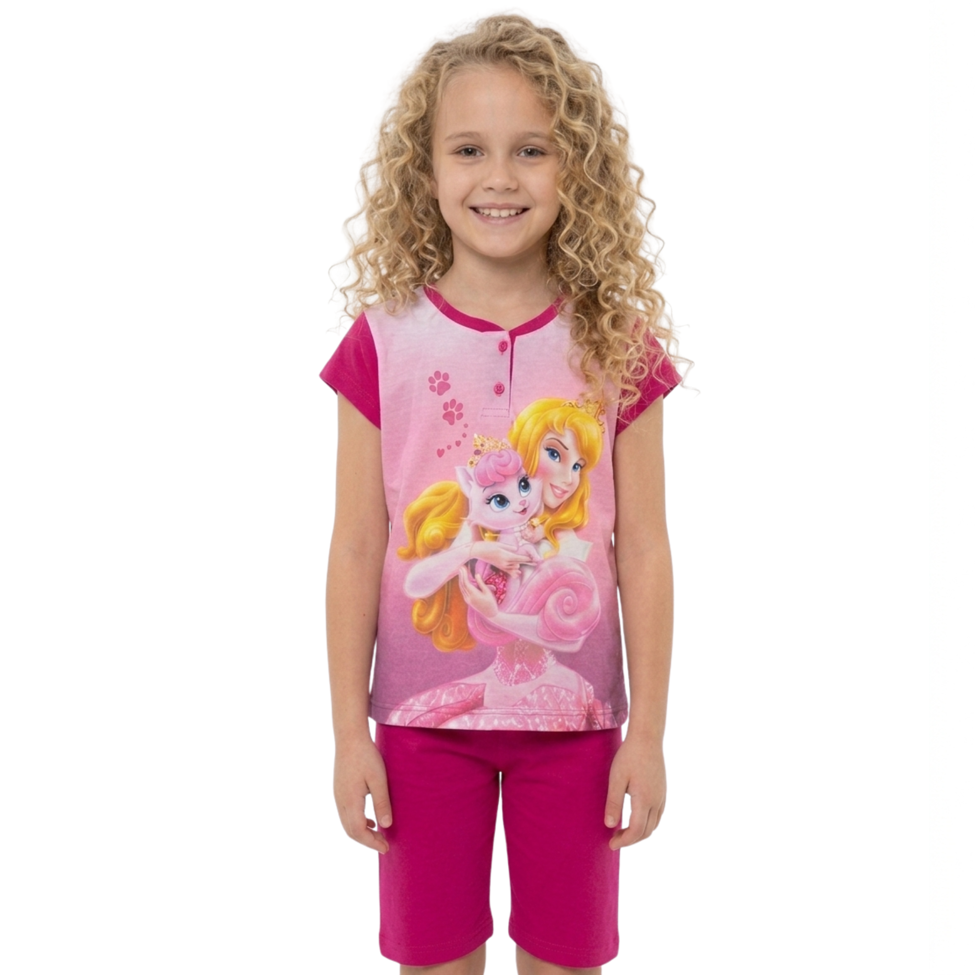 Pyžamo Disney Princezny – malinové