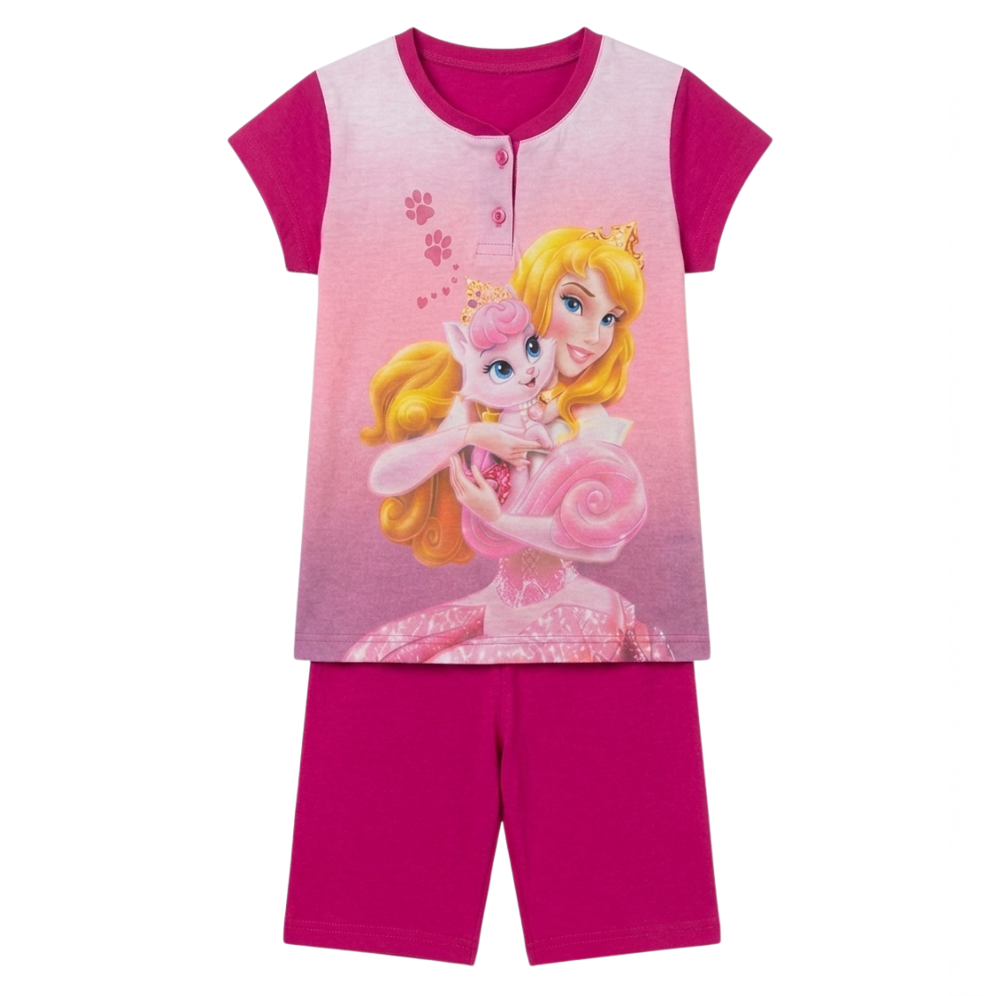 Pyžamo Disney Princezny – malinové