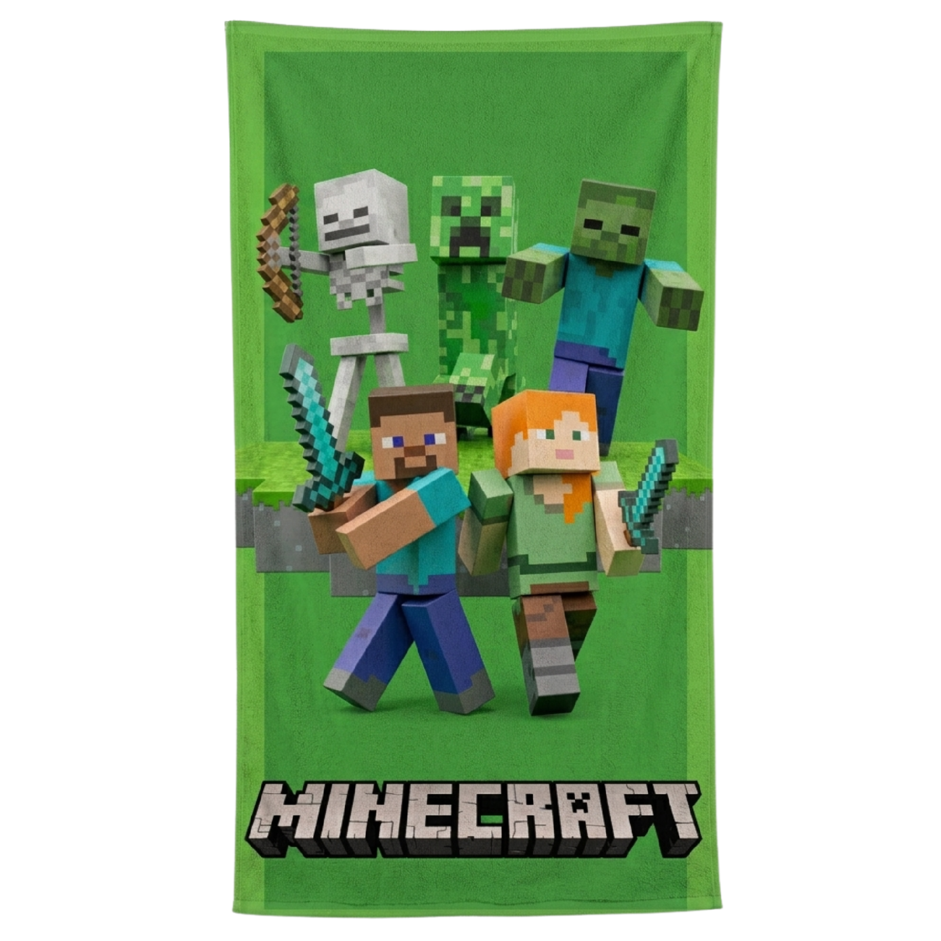 Osuška Minecraft Green Attack