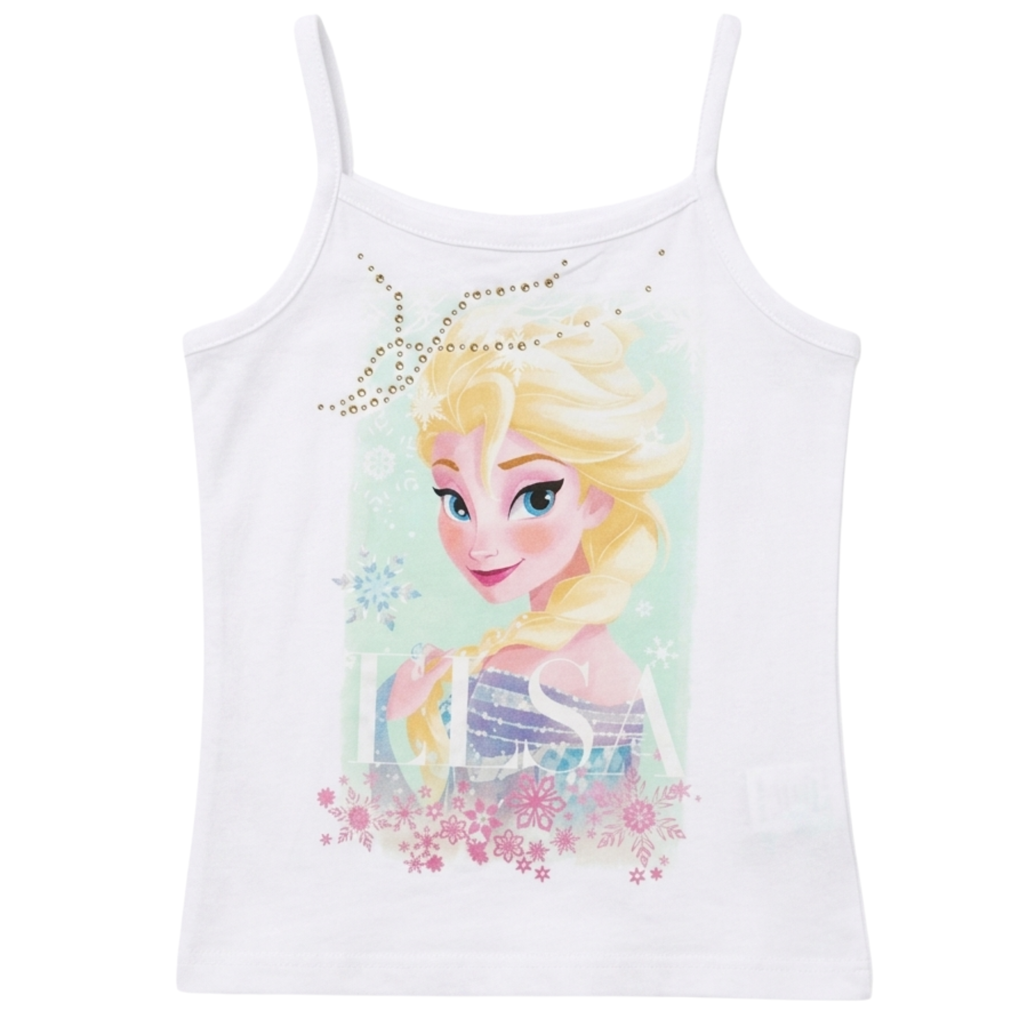 Tílko Frozen Elsa bílé