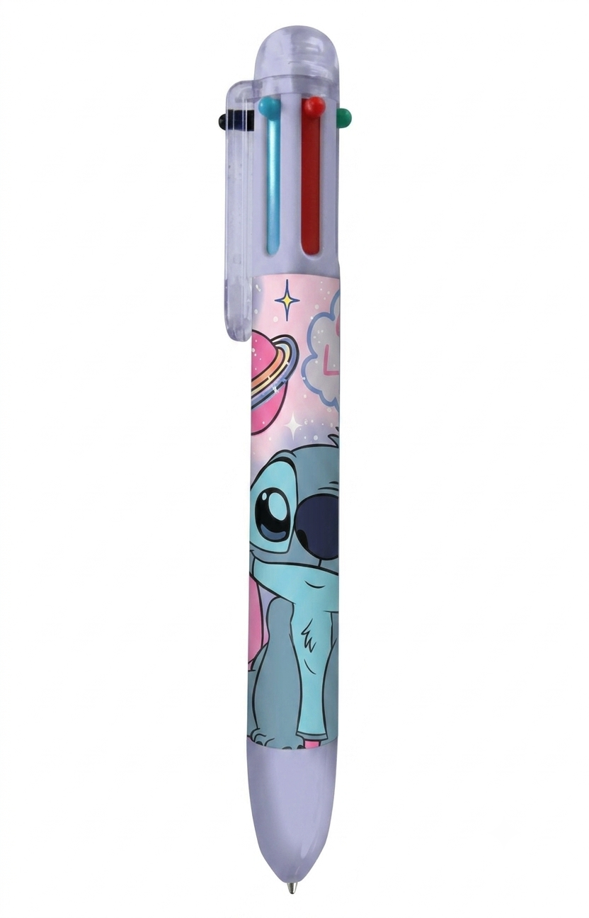 Šestibarevná propiska Lilo & Stitch fialová