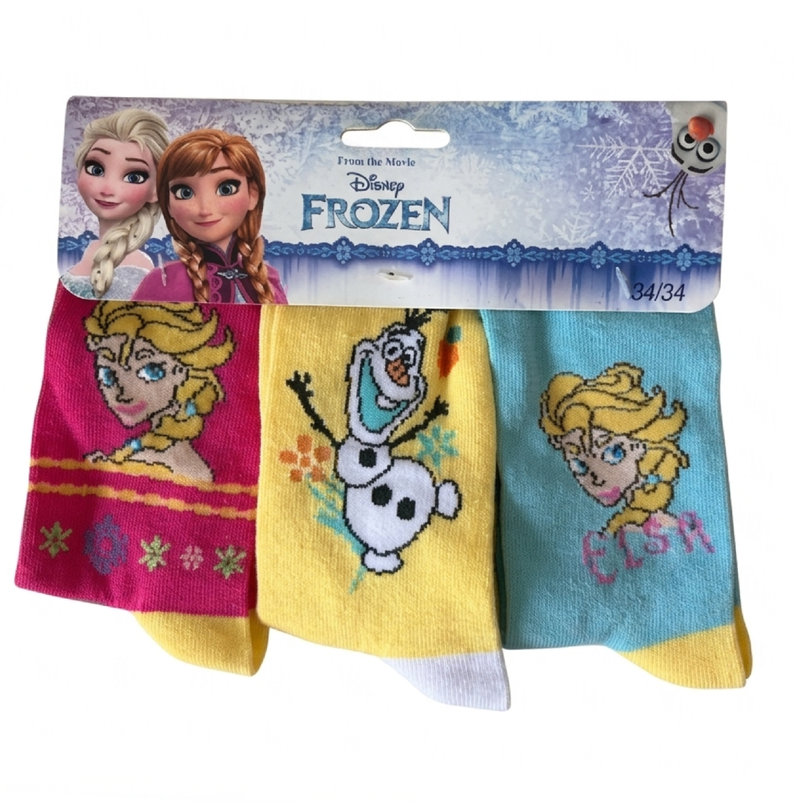 Sada 3 párů ponožky Frozen – Ledové království