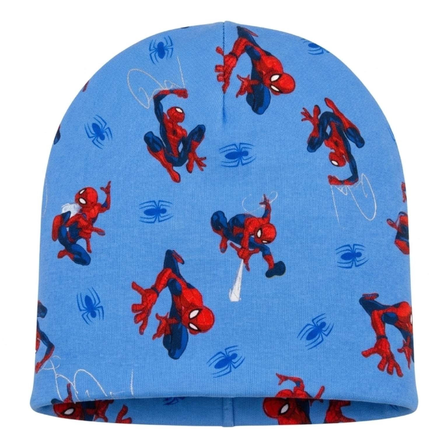 Bavlněná čepice Spiderman modrá