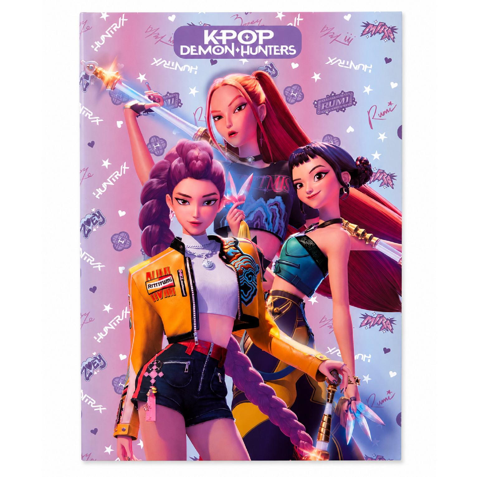 Linkovaný sešit KPop Demon Hunters A4 - fialový
