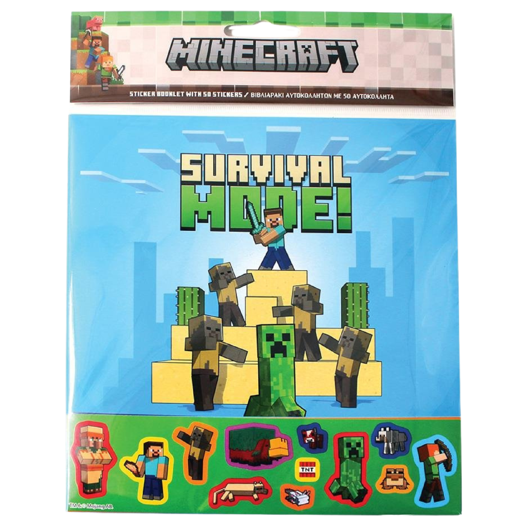Samolepkové album Minecraft – 50 samolepek
