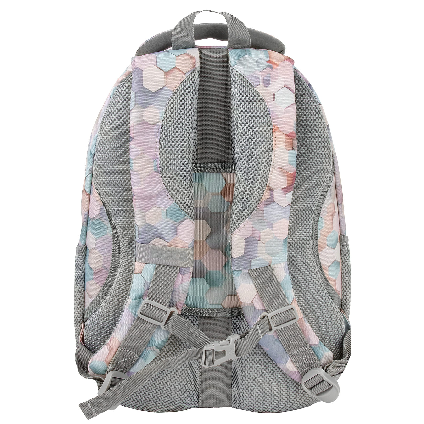 Zvýhodněný školní set BackUP Geometric Beige 3v1 – batoh, penál a vak