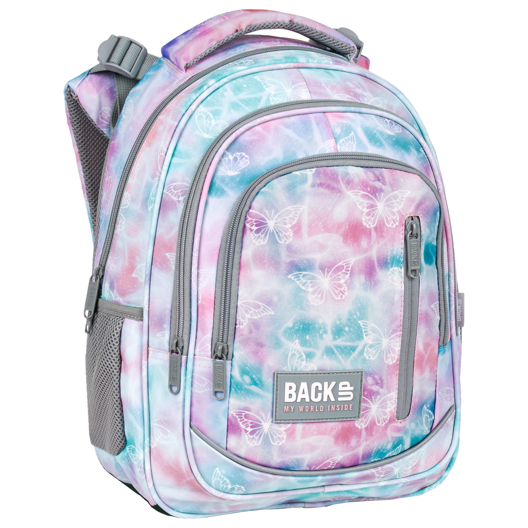 Zvýhodněný školní set BackUP Pastel Magic 2v1 – batoh 24 l a etue penál