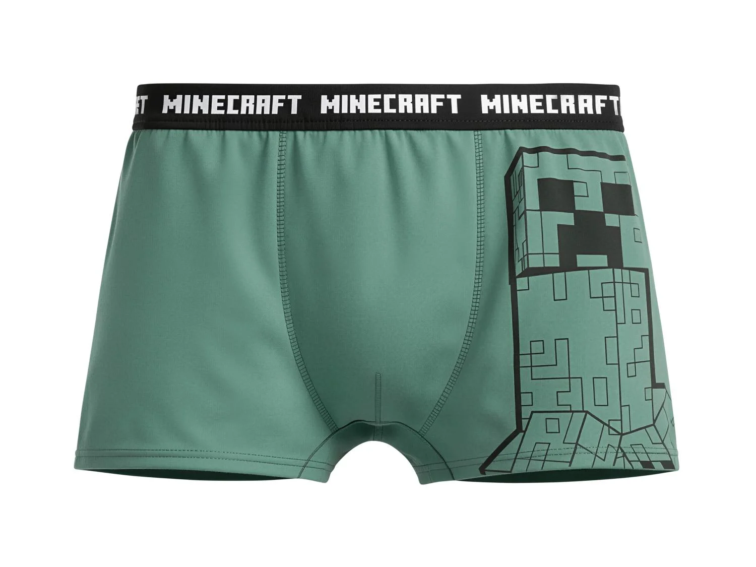 Duopack boxerky Minecraft zeleno-šedé