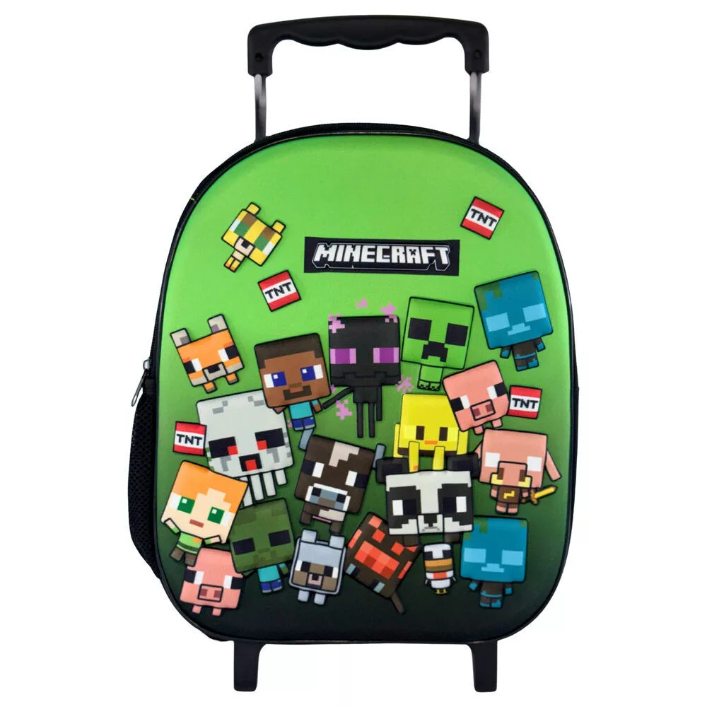 Batoh na kolečkách Minecraft 32 cm – zelený