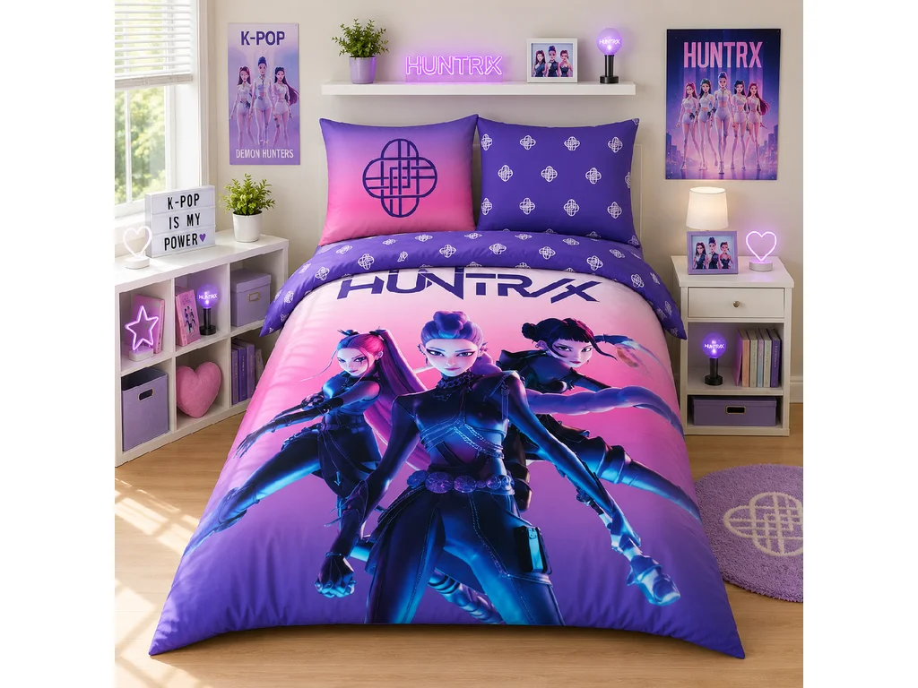 Bavlněné povlečení K-Pop Demon Hunters Huntrix – 140 × 200 cm