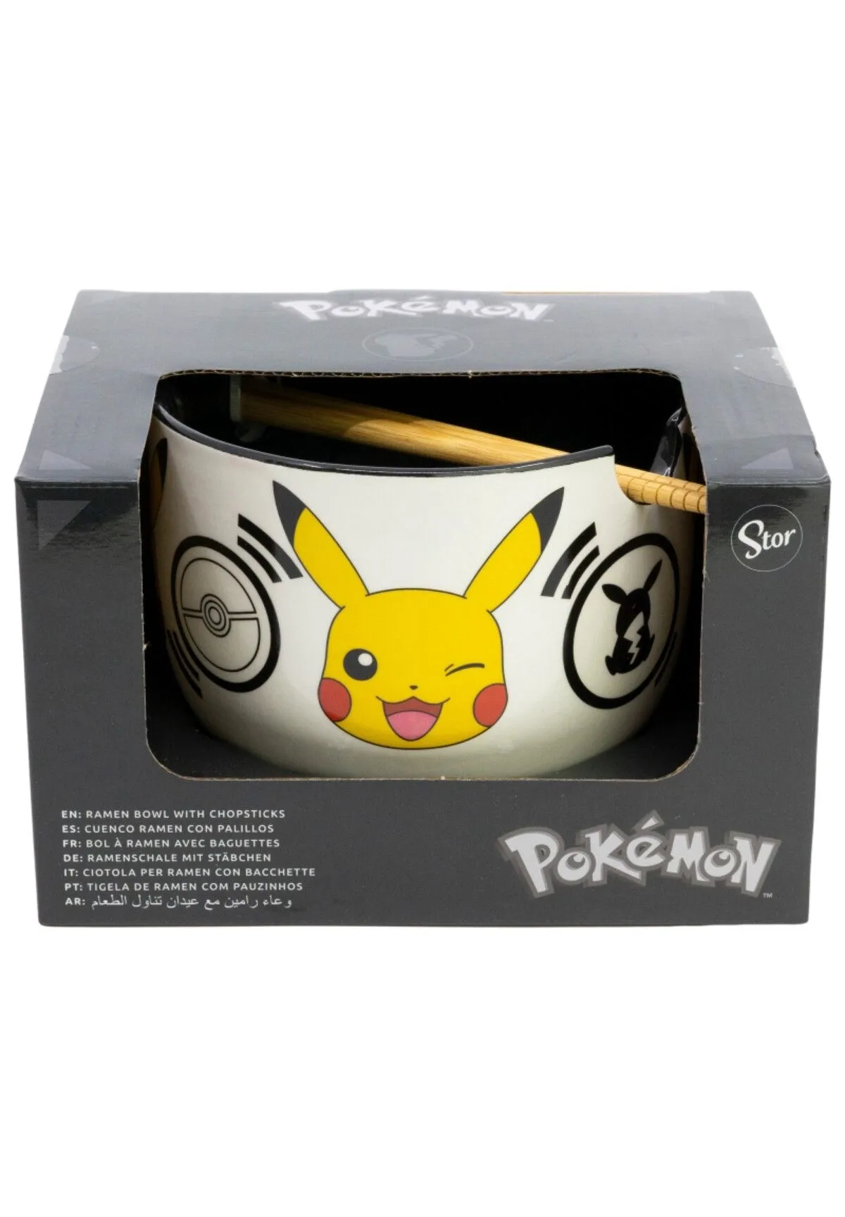 Keramická miska Pokemon Pokémon Pikachu s hůlkami – ramen bowl