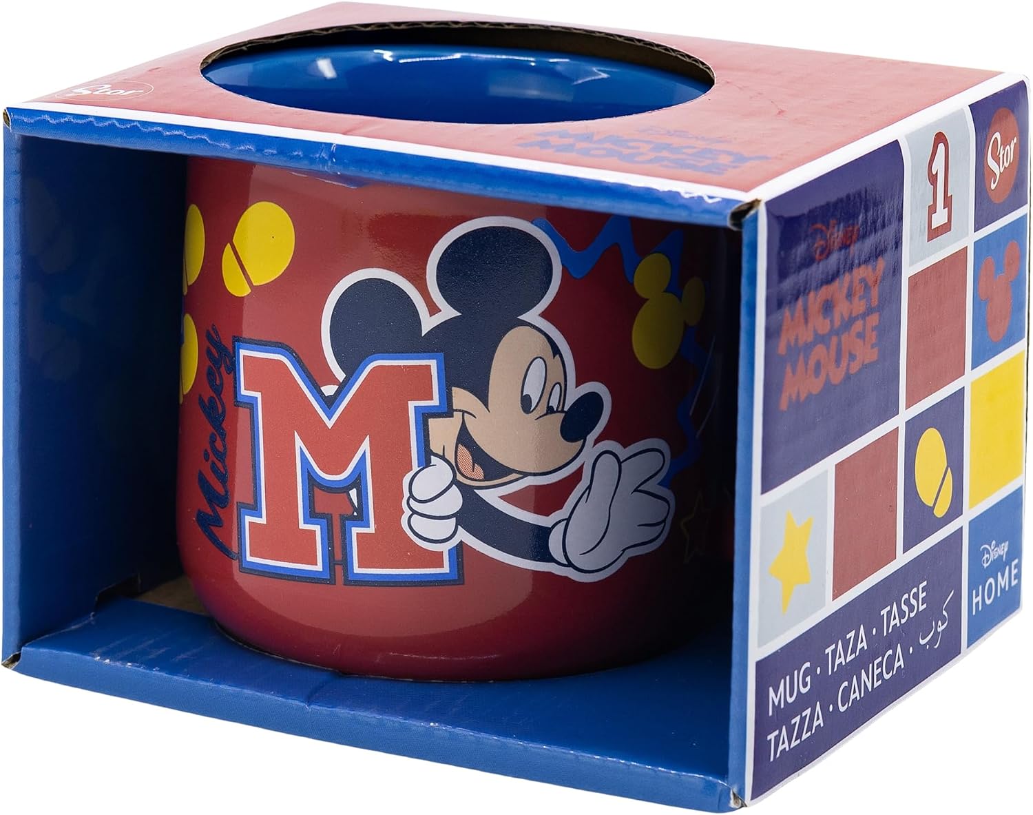 Keramický hrnek Disney Mickey Mouse – červený 355 ml