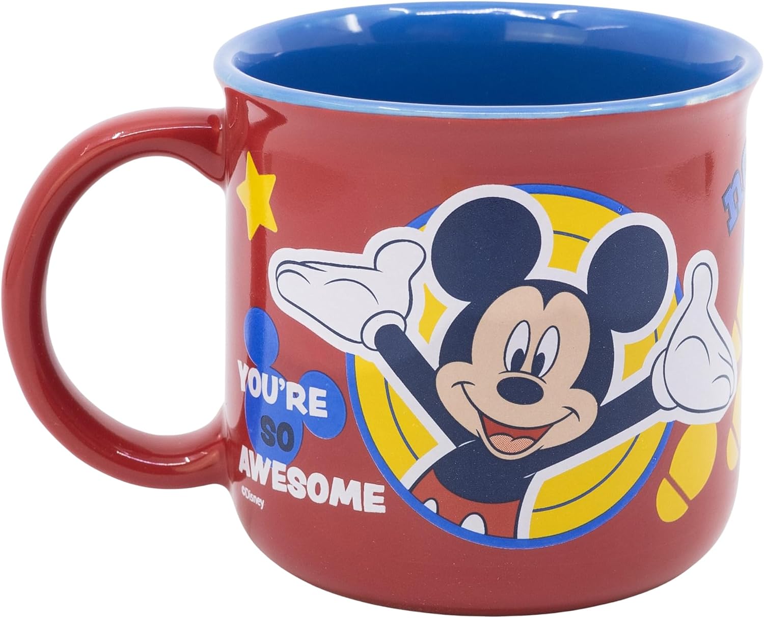 Keramický hrnek Disney Mickey Mouse – červený 355 ml