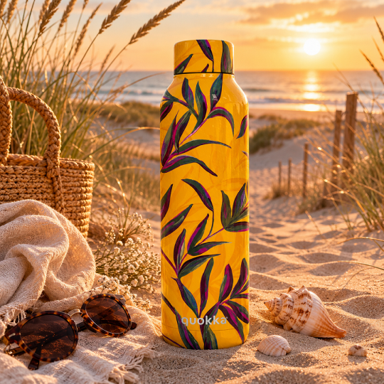 Nerezová termoláhev Quokka Solid Sun Garden – 630 ml