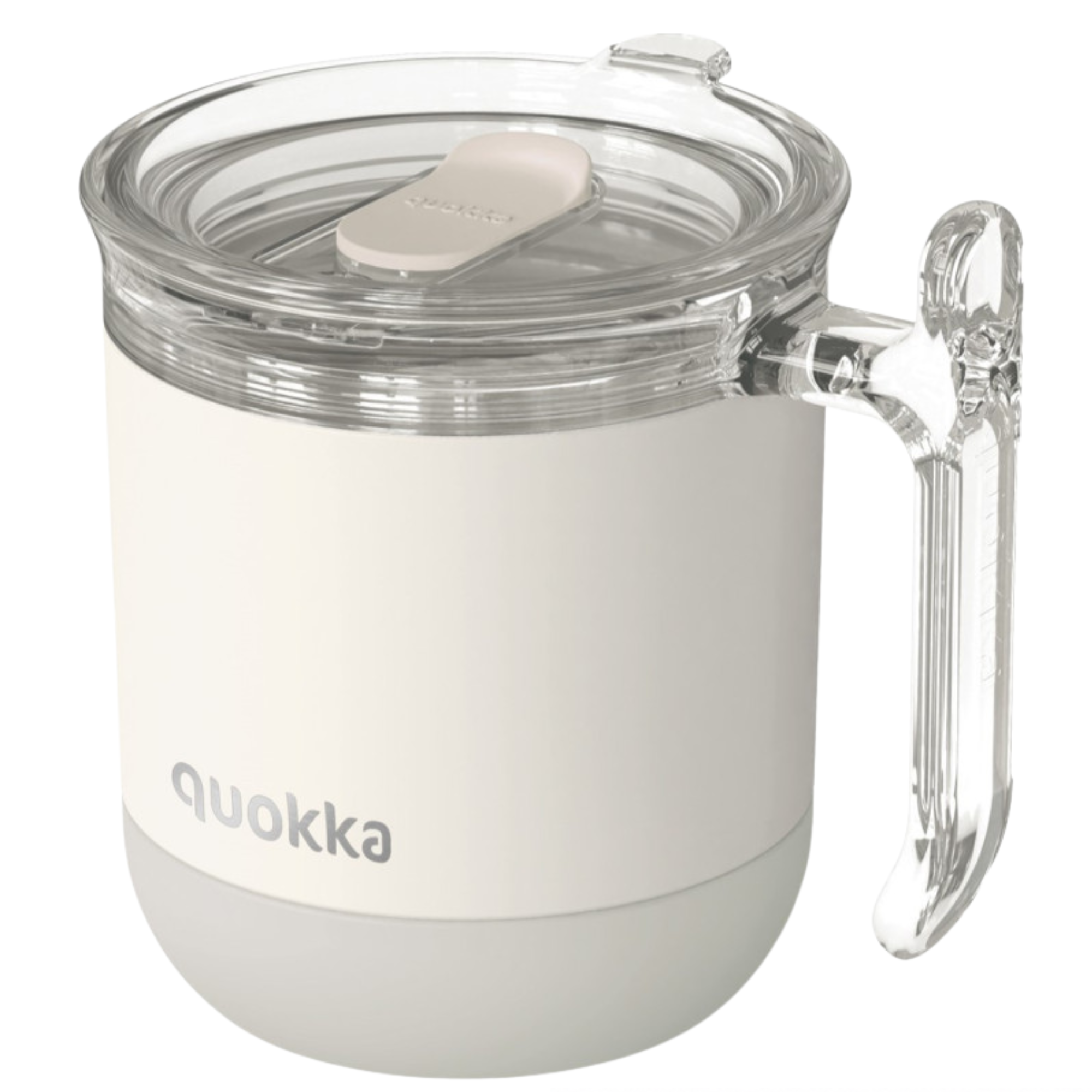 Nerezový termohrnek Quokka Wave Ivory šedý – 260 ml